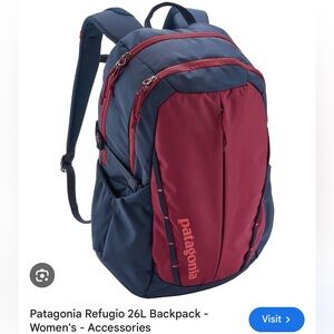 Maroon and Navy Patagonia Backpack